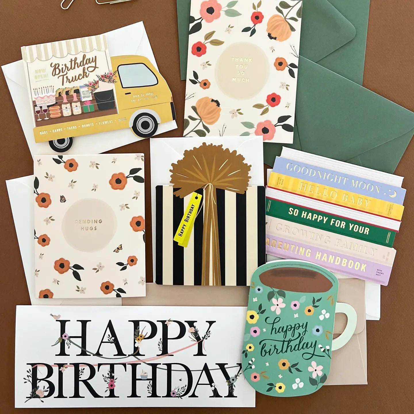 Birthday Coffee Mug die-cut folded Greeting Card