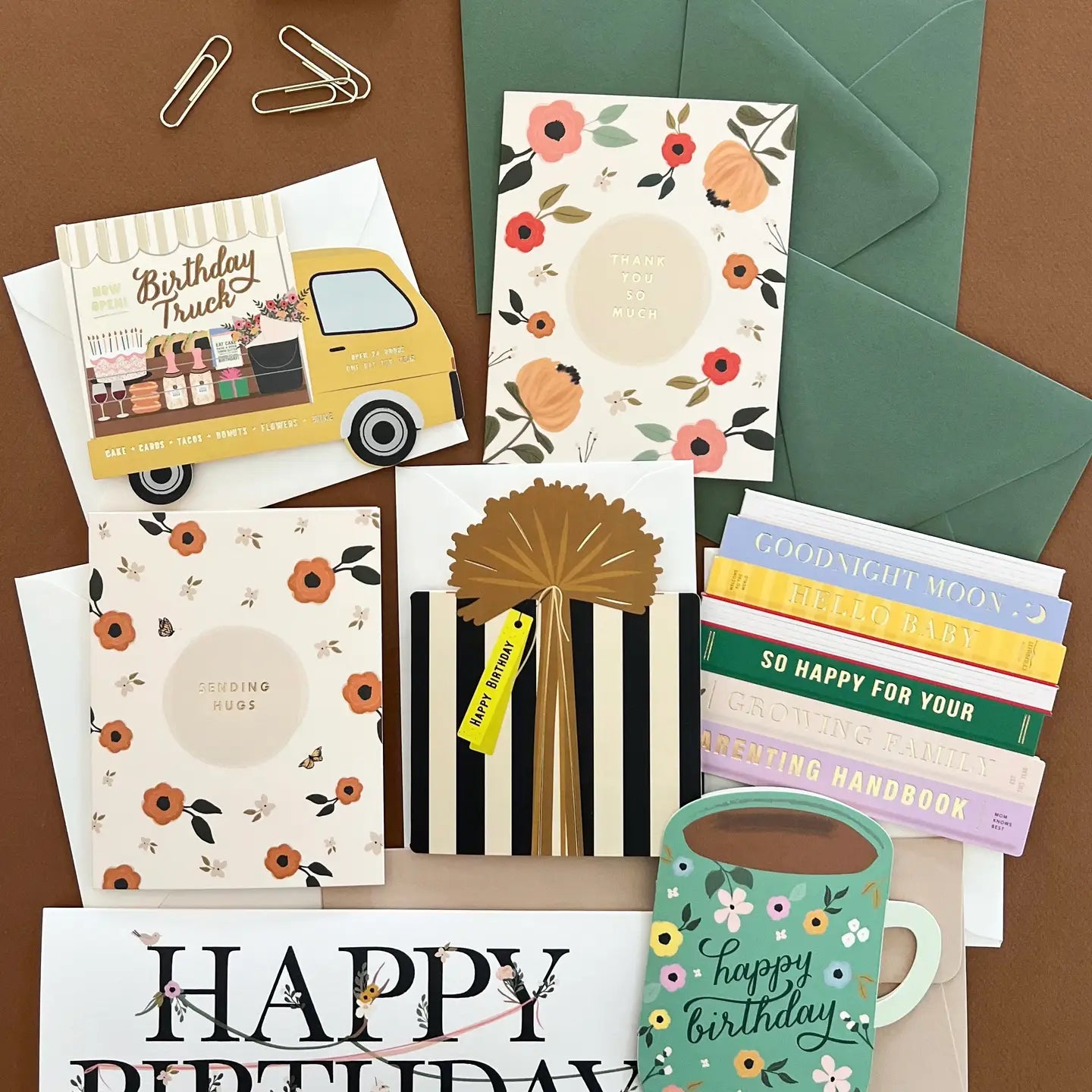 Baby Books die-cut folded Greeting Card