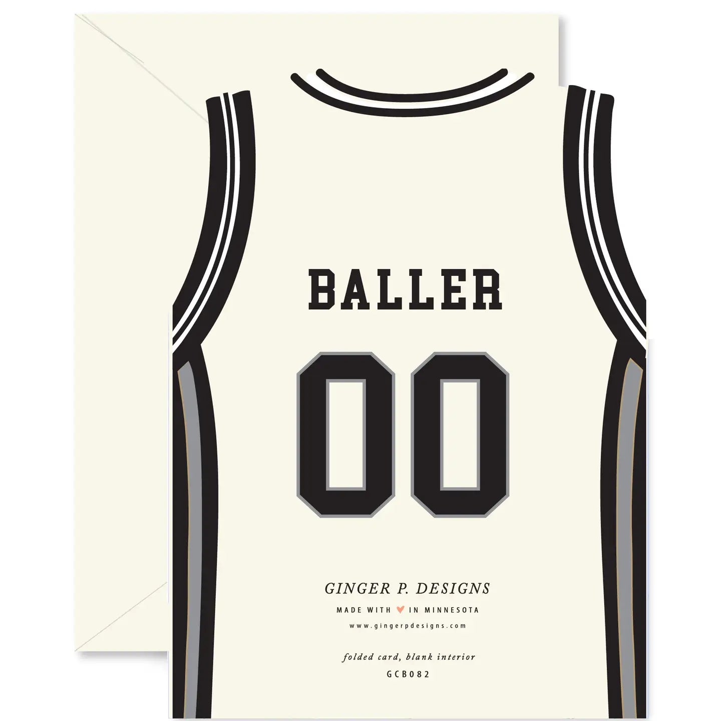 All-Star Basketball Jersey Birthday die-cut Greeting Card