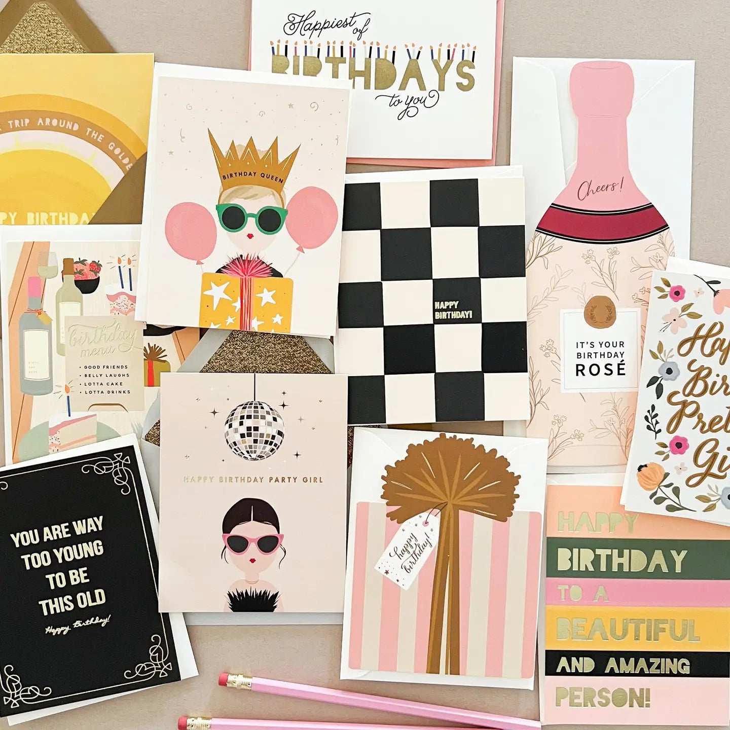 Too Young To Be This Old Birthday Greeting Card