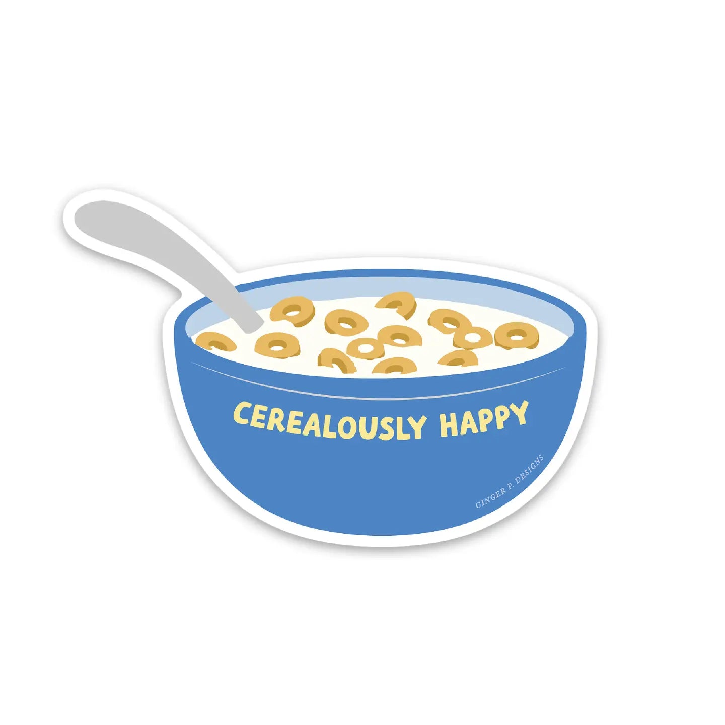Cereal Bowl Vinyl Sticker