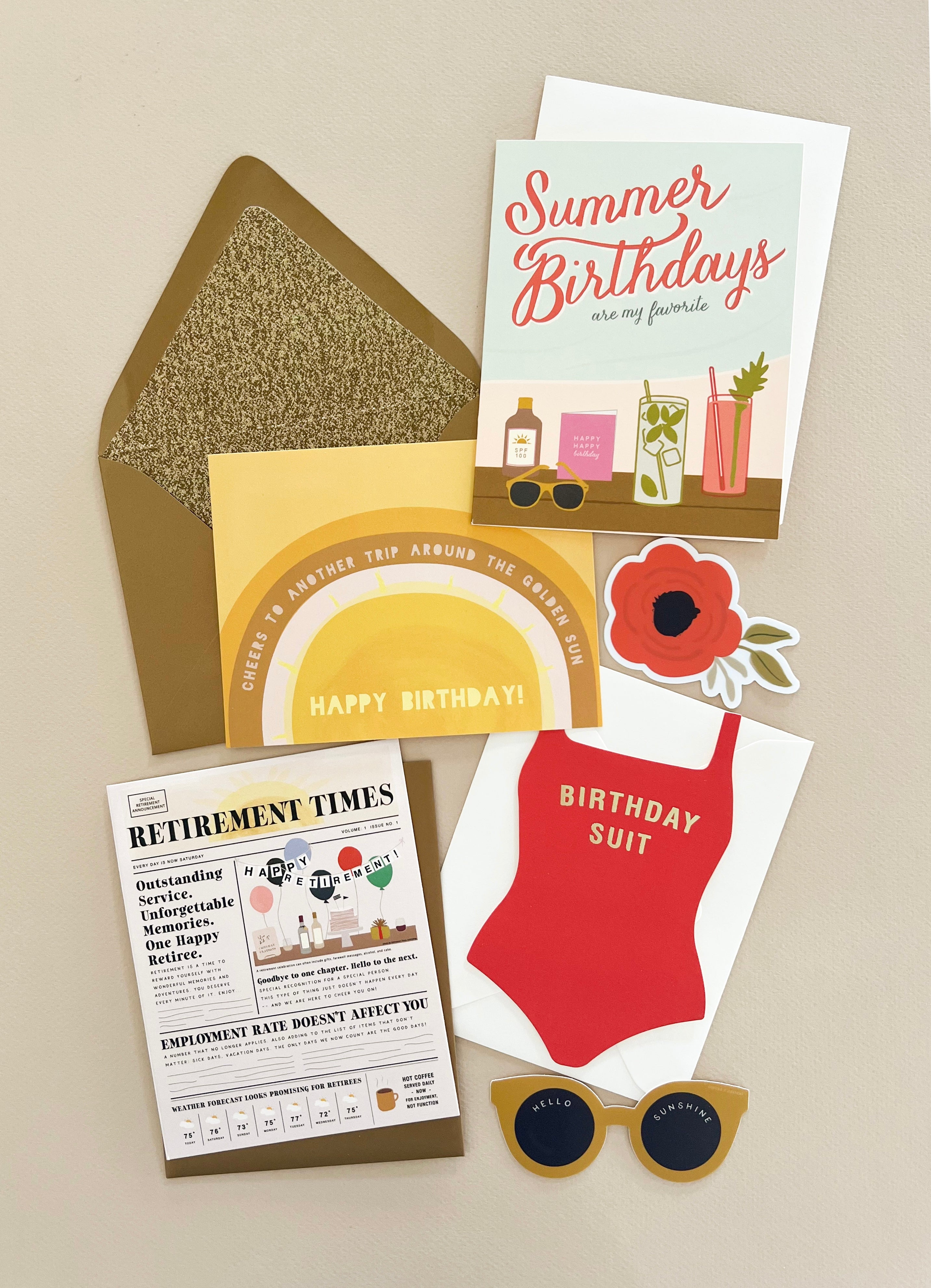 Birthday Sun Greeting Card