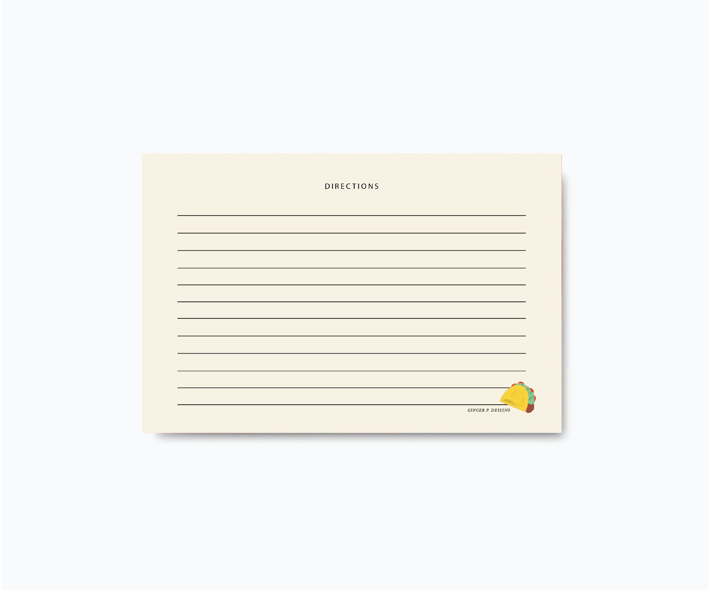 Taco Bout A Good Recipe Cards