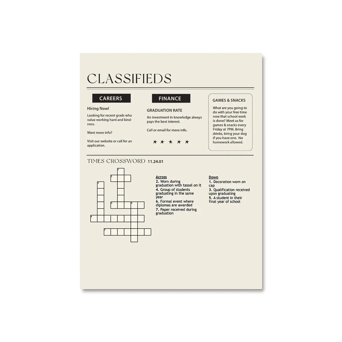 Graduation Times Greeting Card