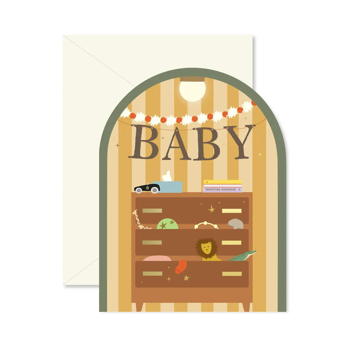 Baby Dresser Arch Greeting Card