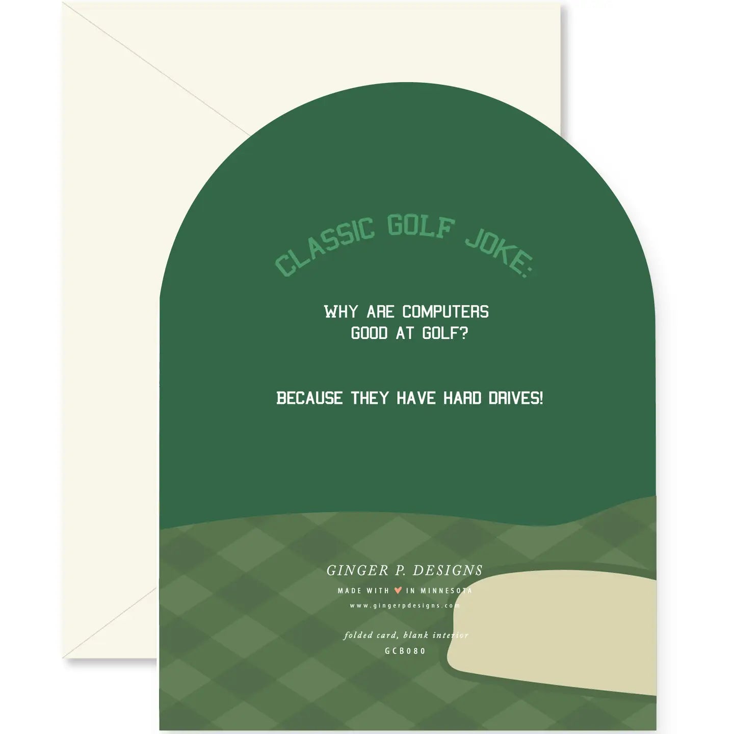 Time to Par-Tee Golf Birthday Arch Greeting Card