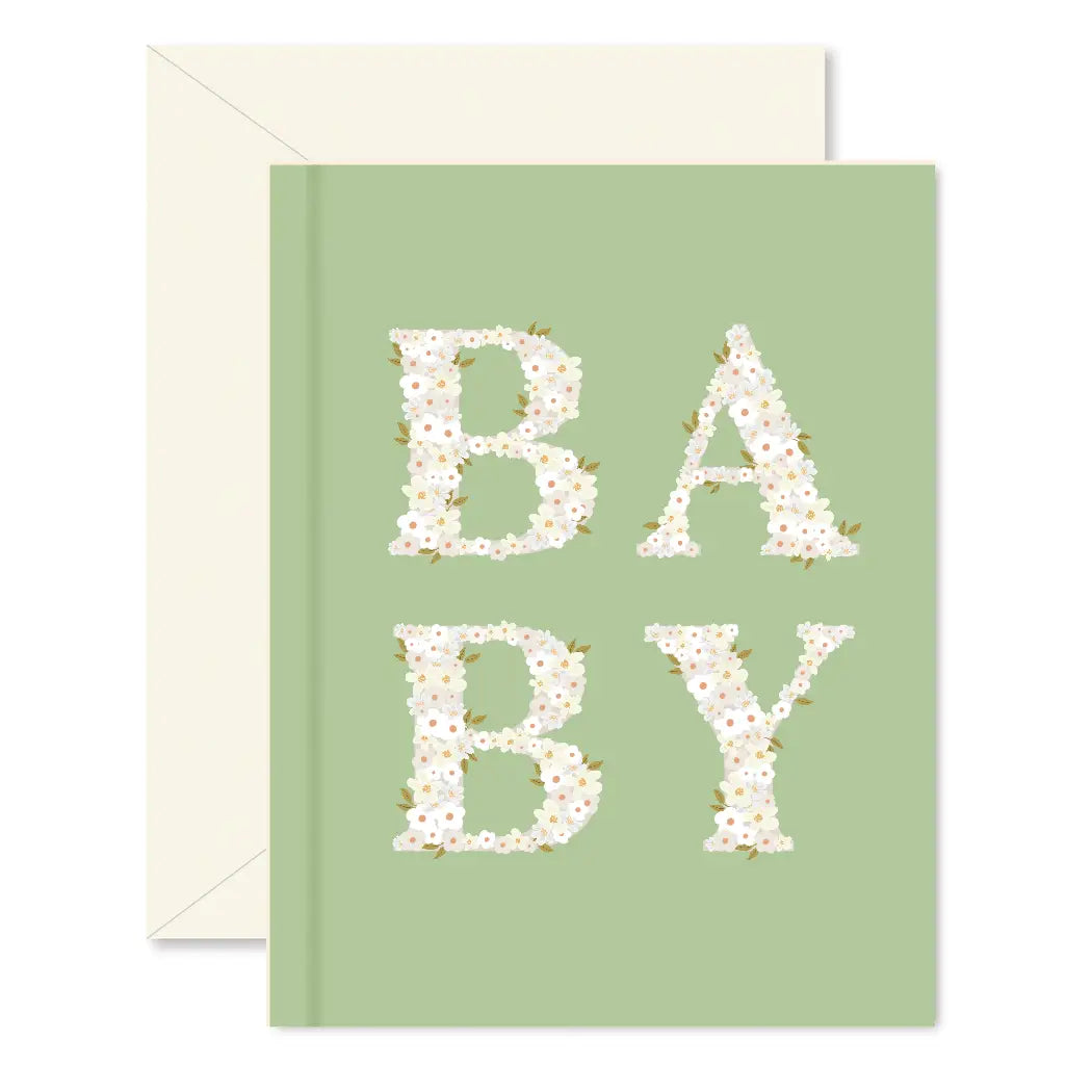 Spring Green Baby Blooms Greeting Card