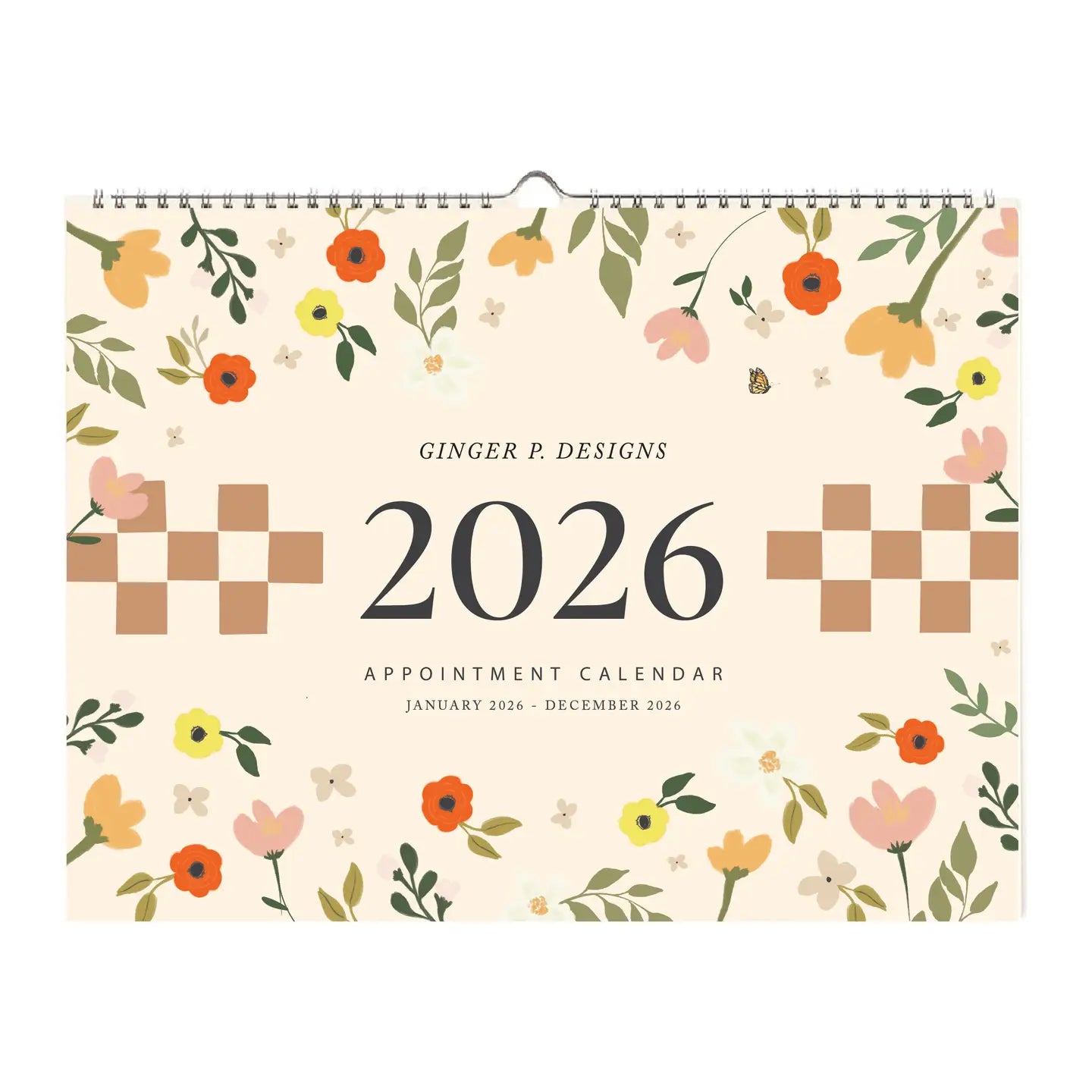 2026 Ginger P. Designs Appointment Calendar