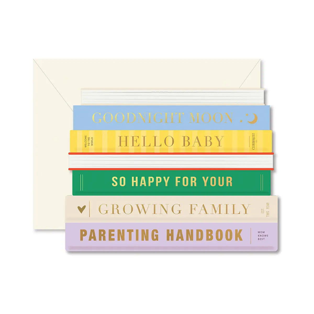 Baby Books die-cut folded Greeting Card