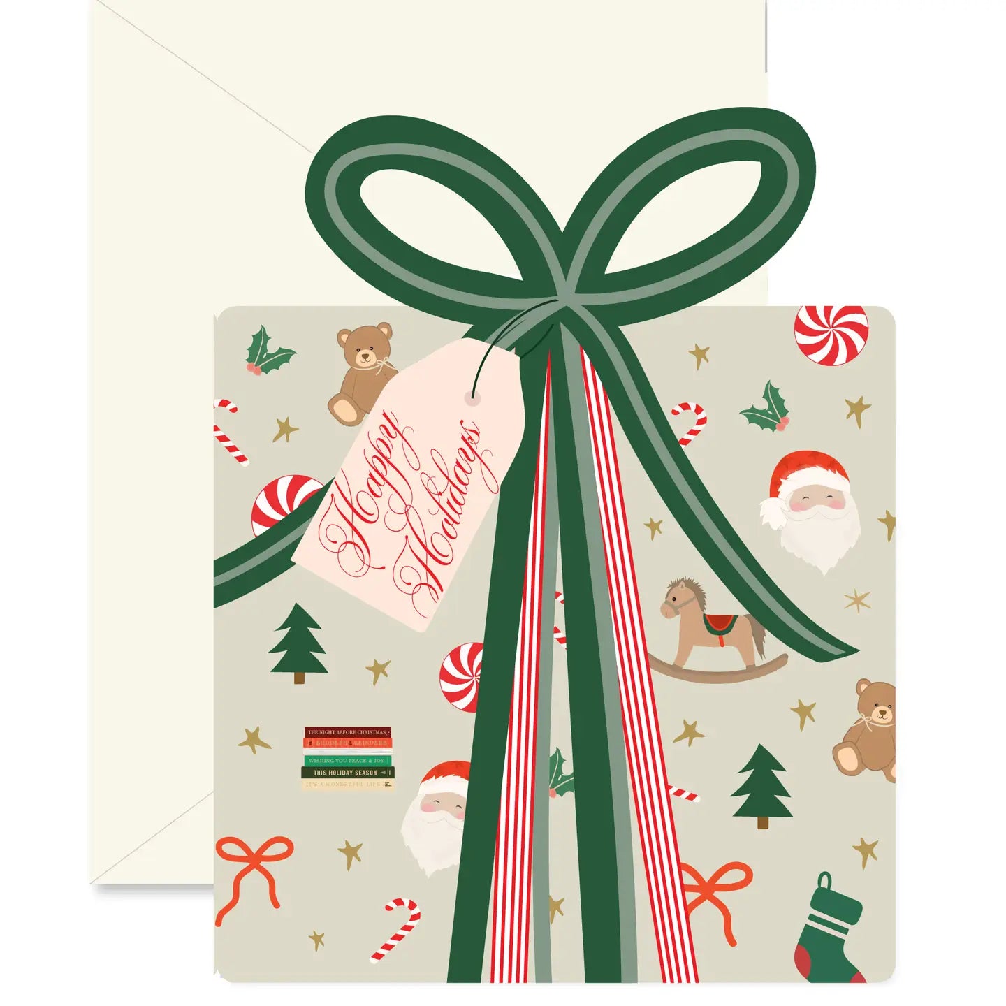 Christmas Morning Gift die-cut Greeting Card