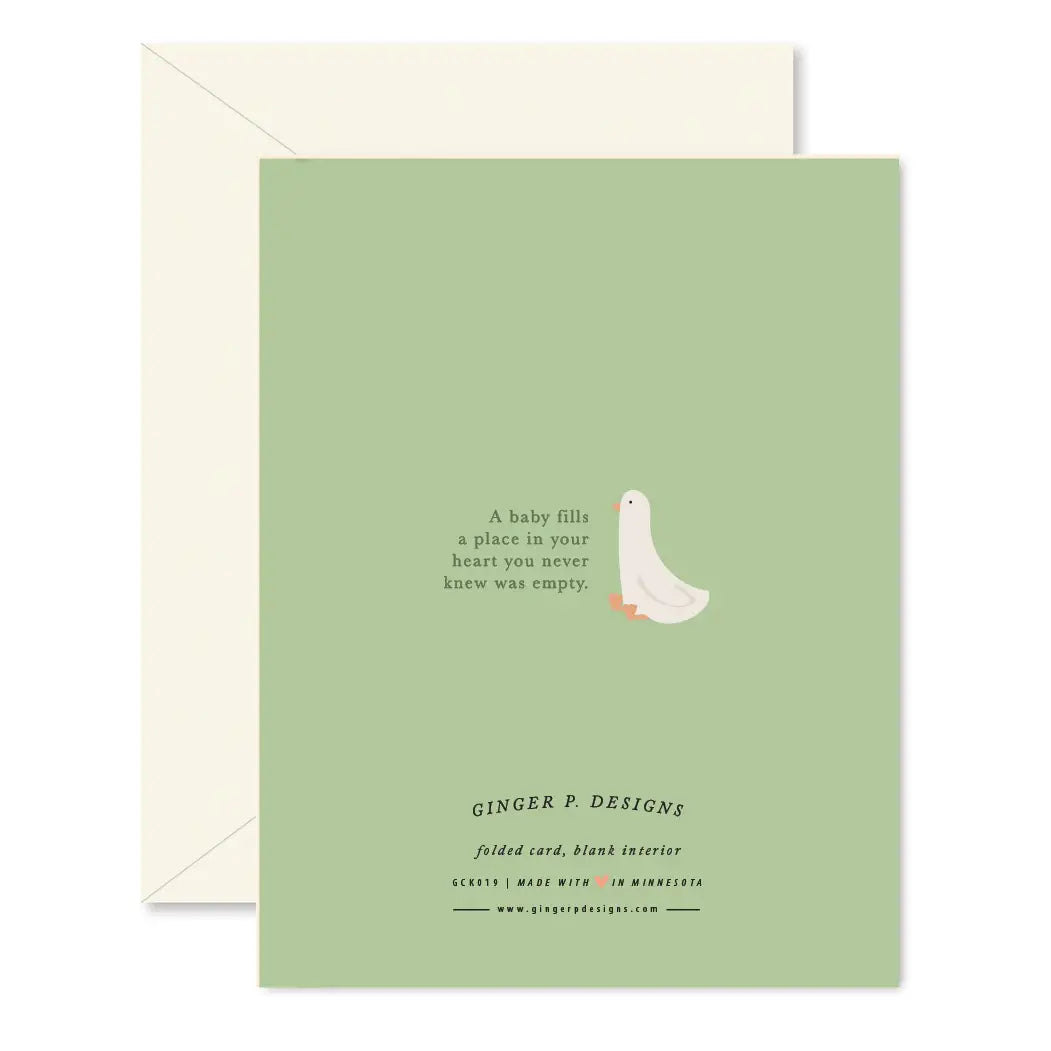 Spring Green Baby Blooms Greeting Card
