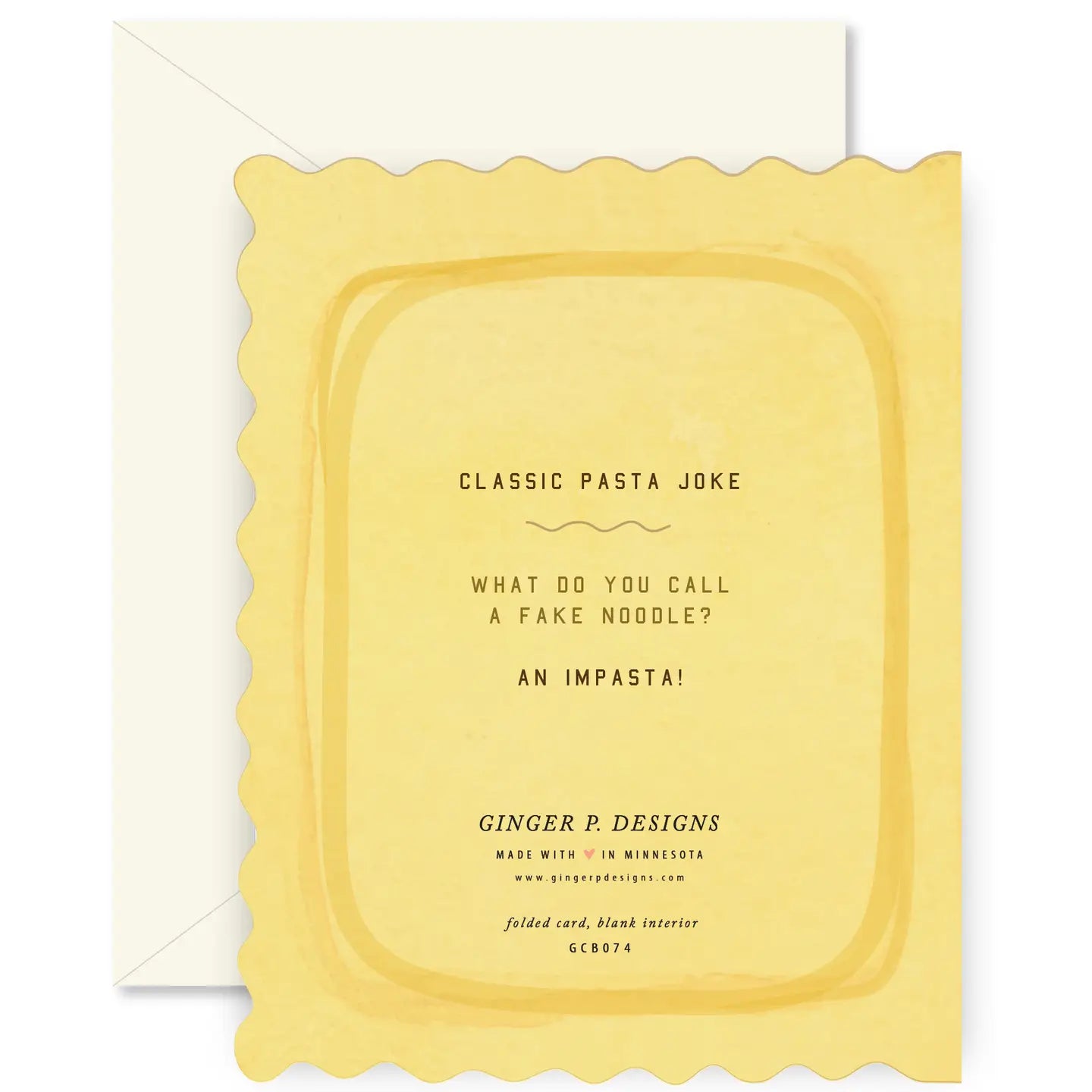 Pasta Al Dente folded Birthday Greeting Card