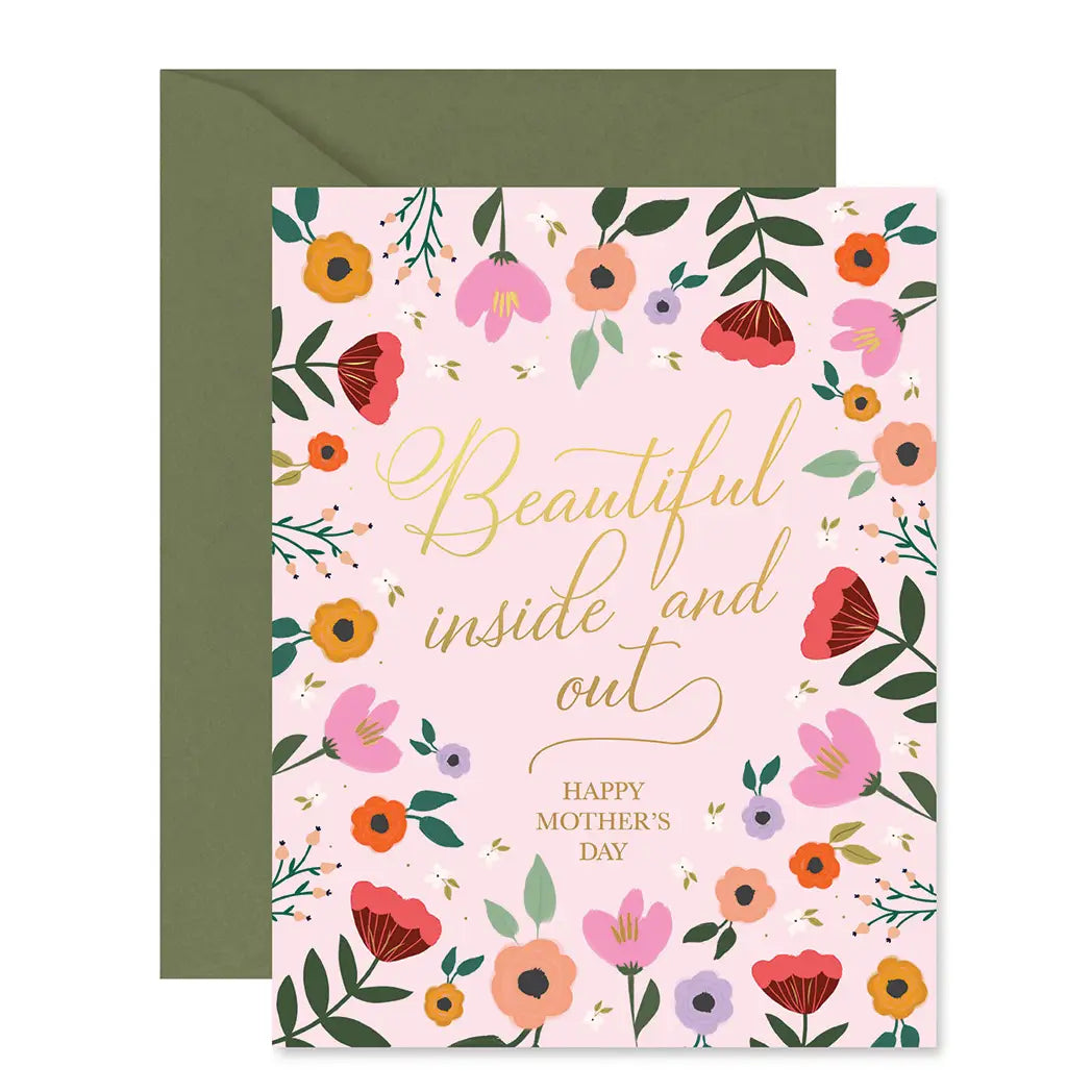 Mother's Day Beautiful Inside and Out Greeting Card