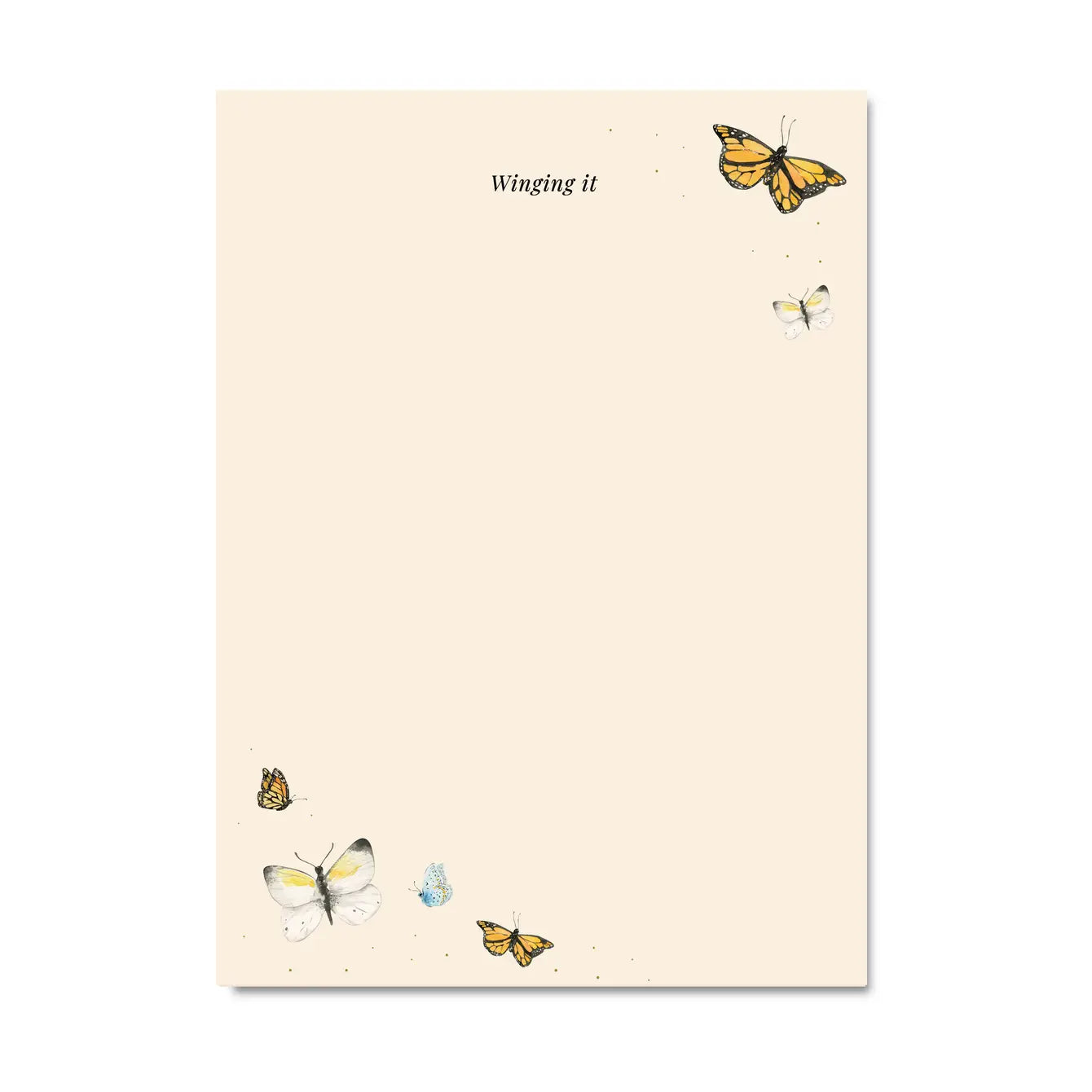 Winging It Butterfly Notepad