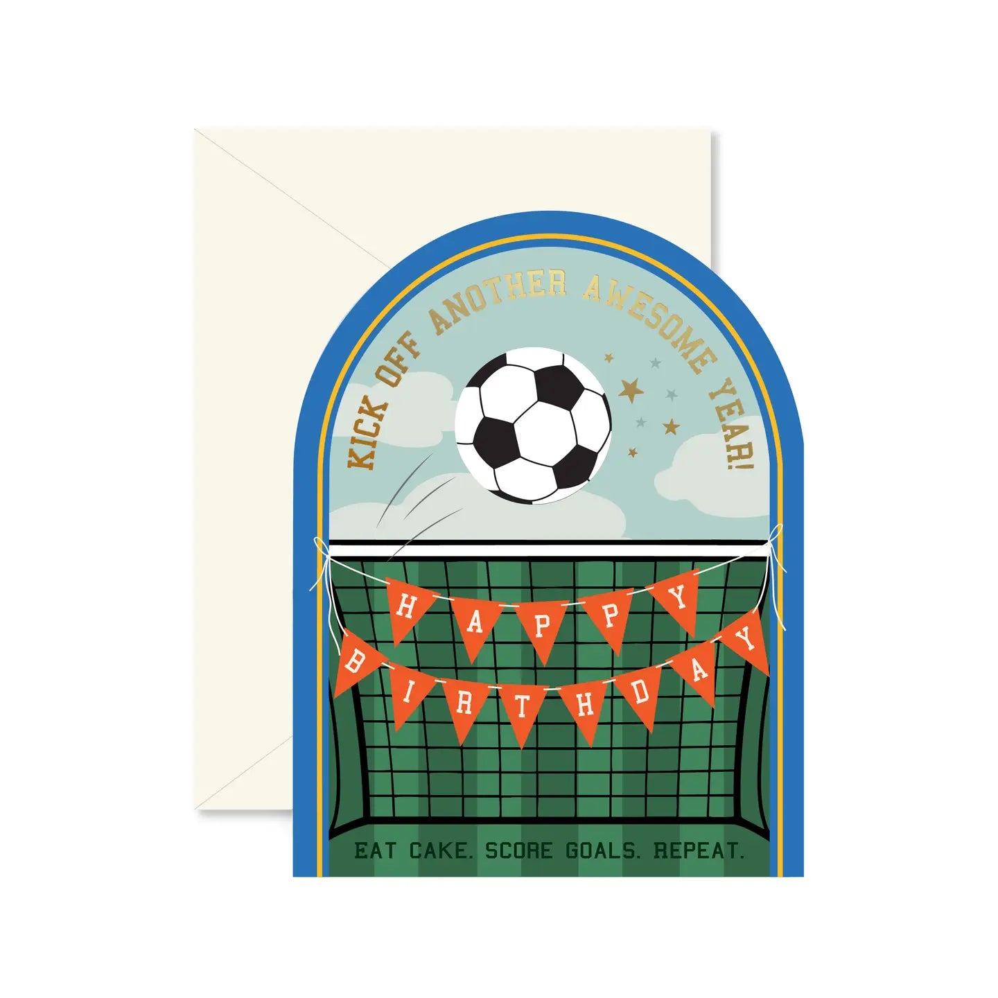 Soccer Kickoff Birthday Greeting Card