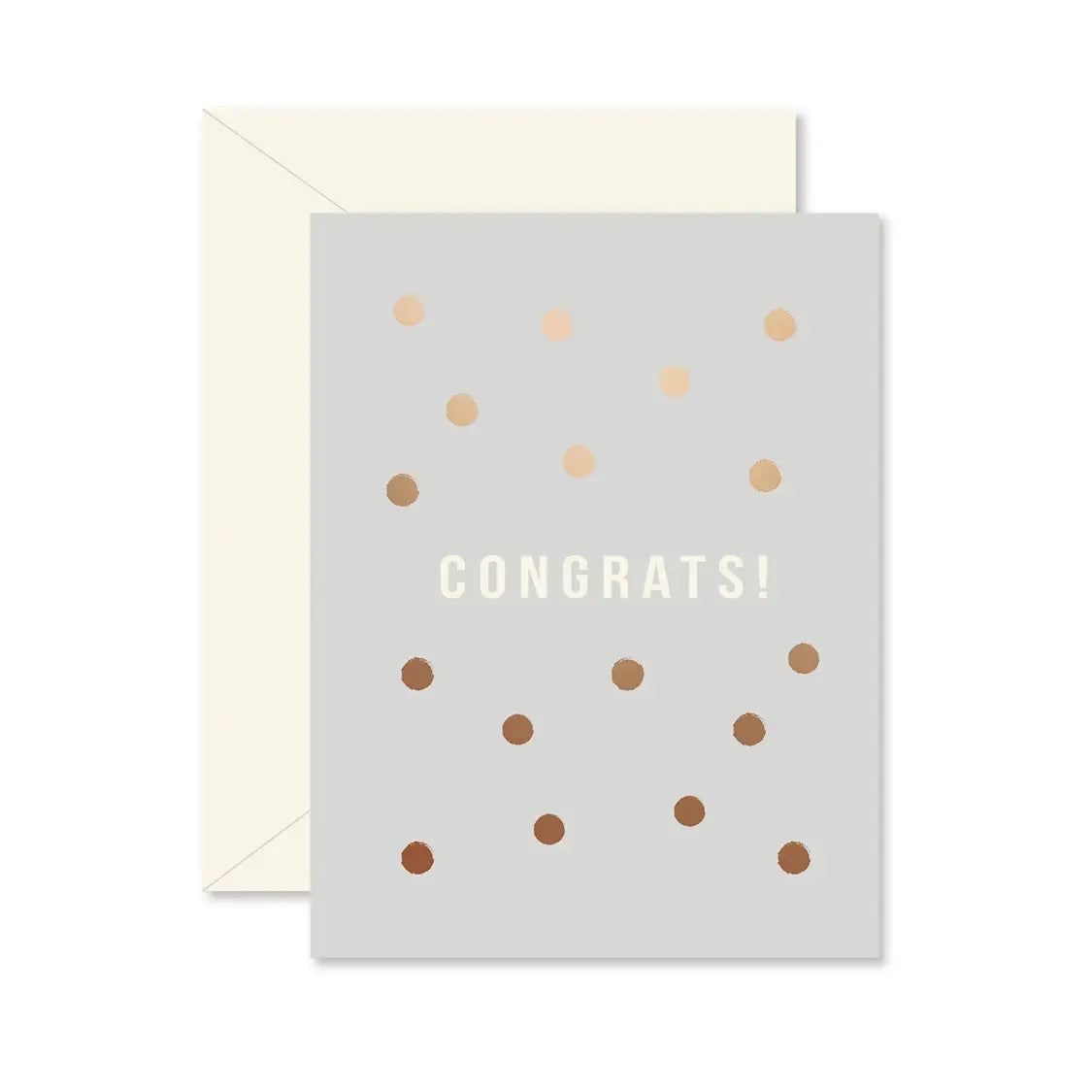 Congrats Copper Dots Greeting Card