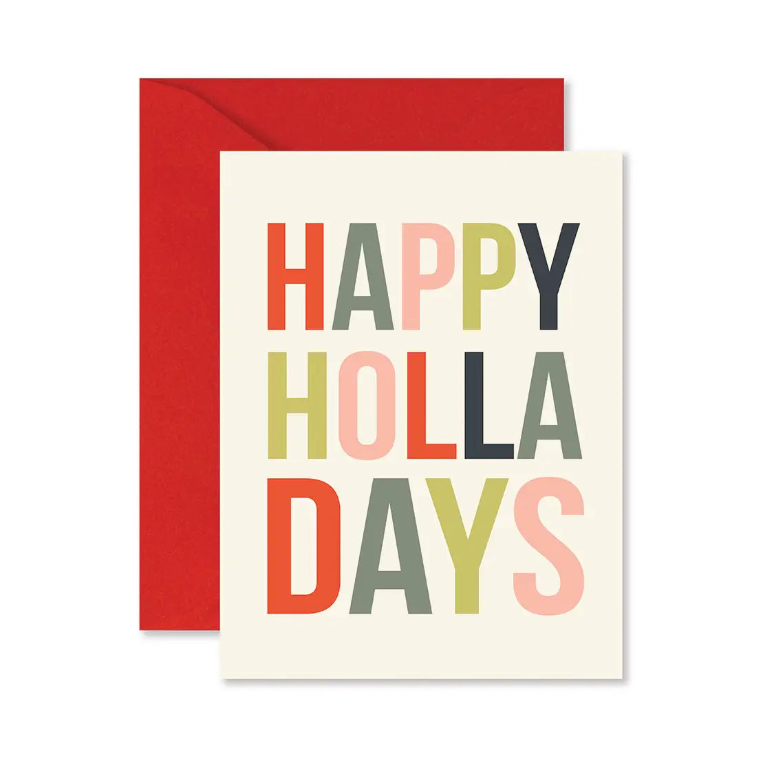 Happy Holla Days Christmas Greeting Card