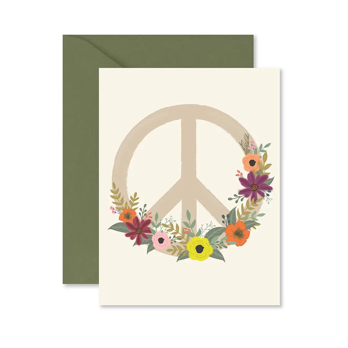 Peace Flower Greeting Card