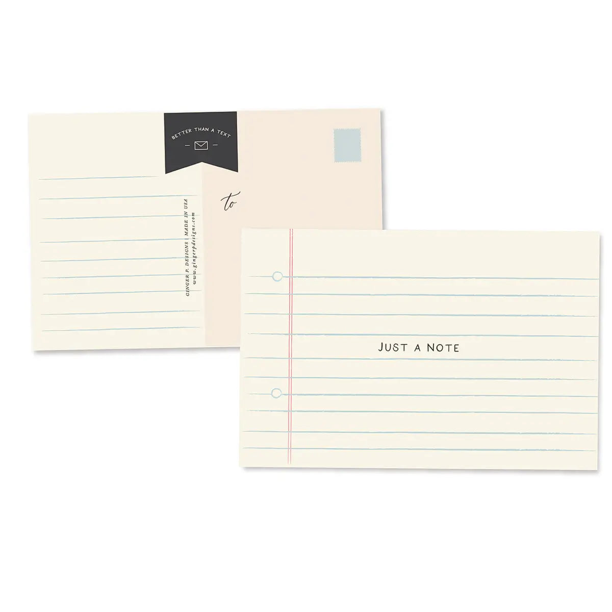 Just A Note Postcards