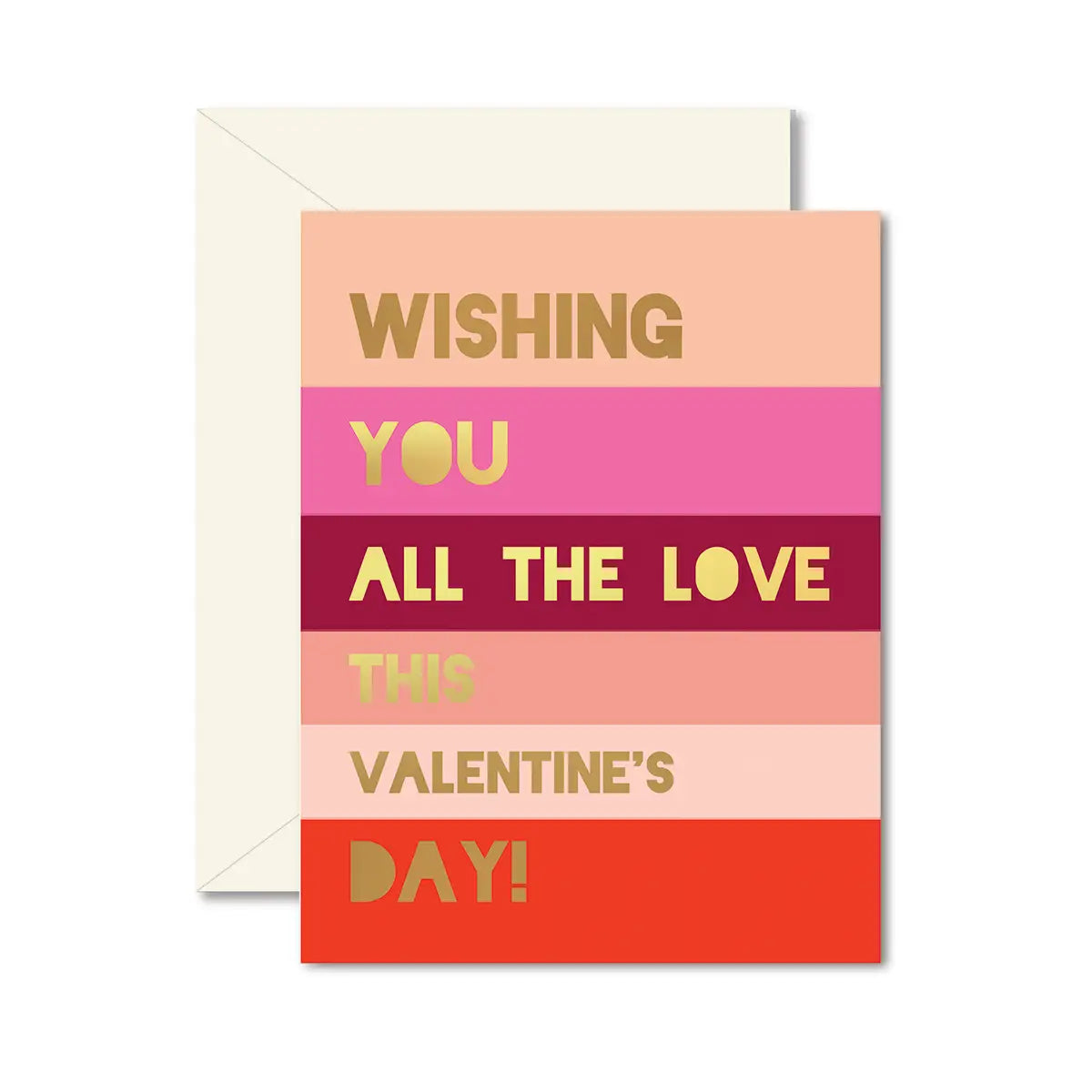 Valentine's Colorblock Greeting Card