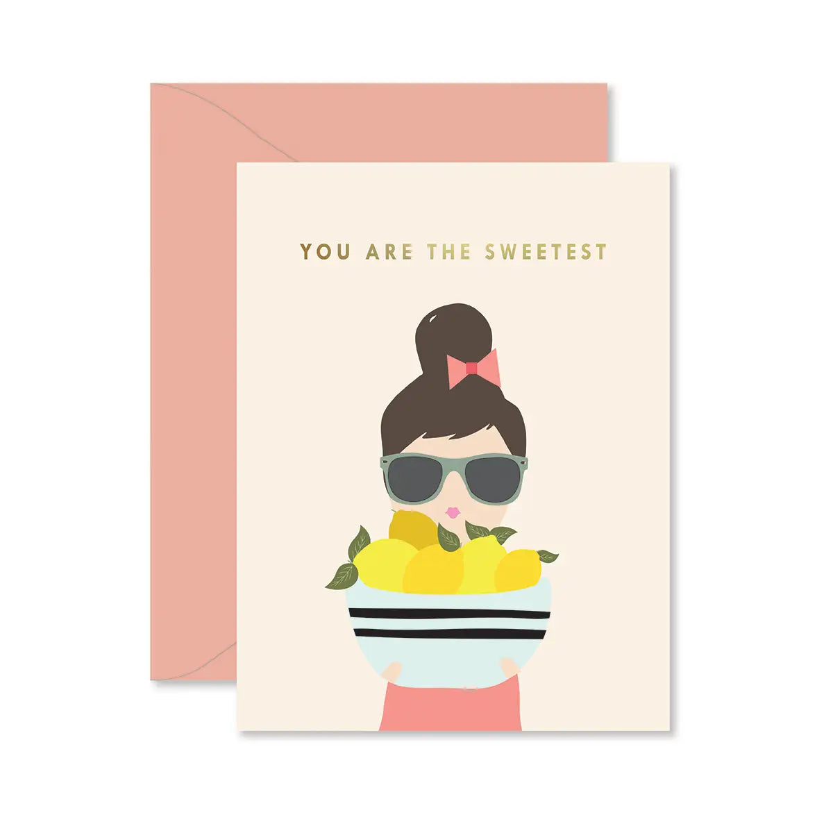 Lemon Lady Thank You Greeting Card