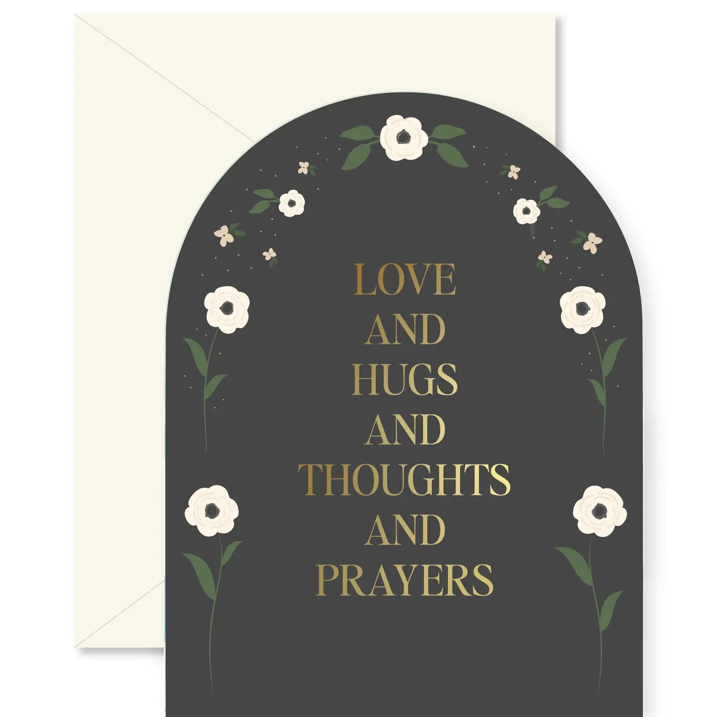 Love and Prayers Arch Sympathy Greeting Card
