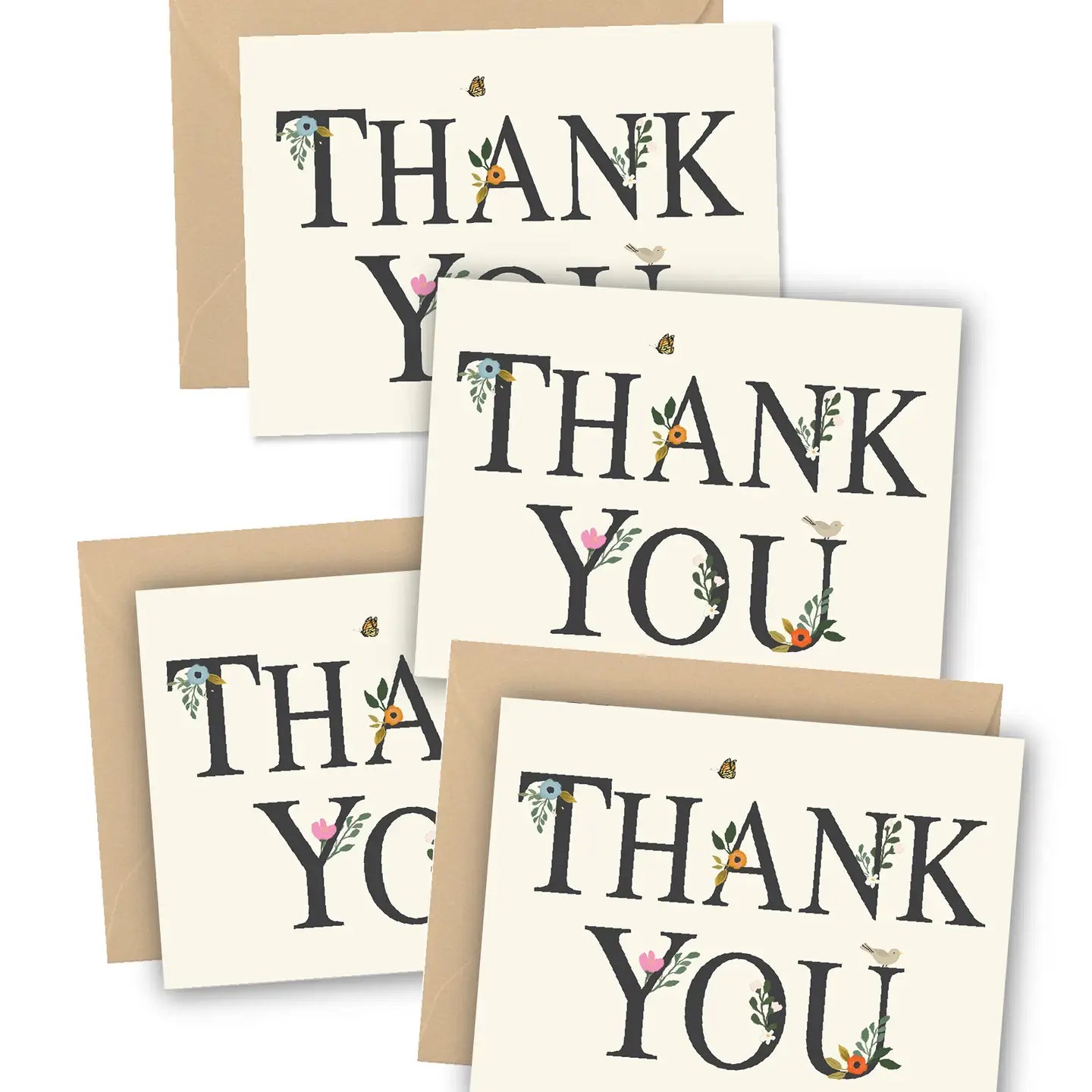 Thank You Floral Greeting Cards Boxed Set