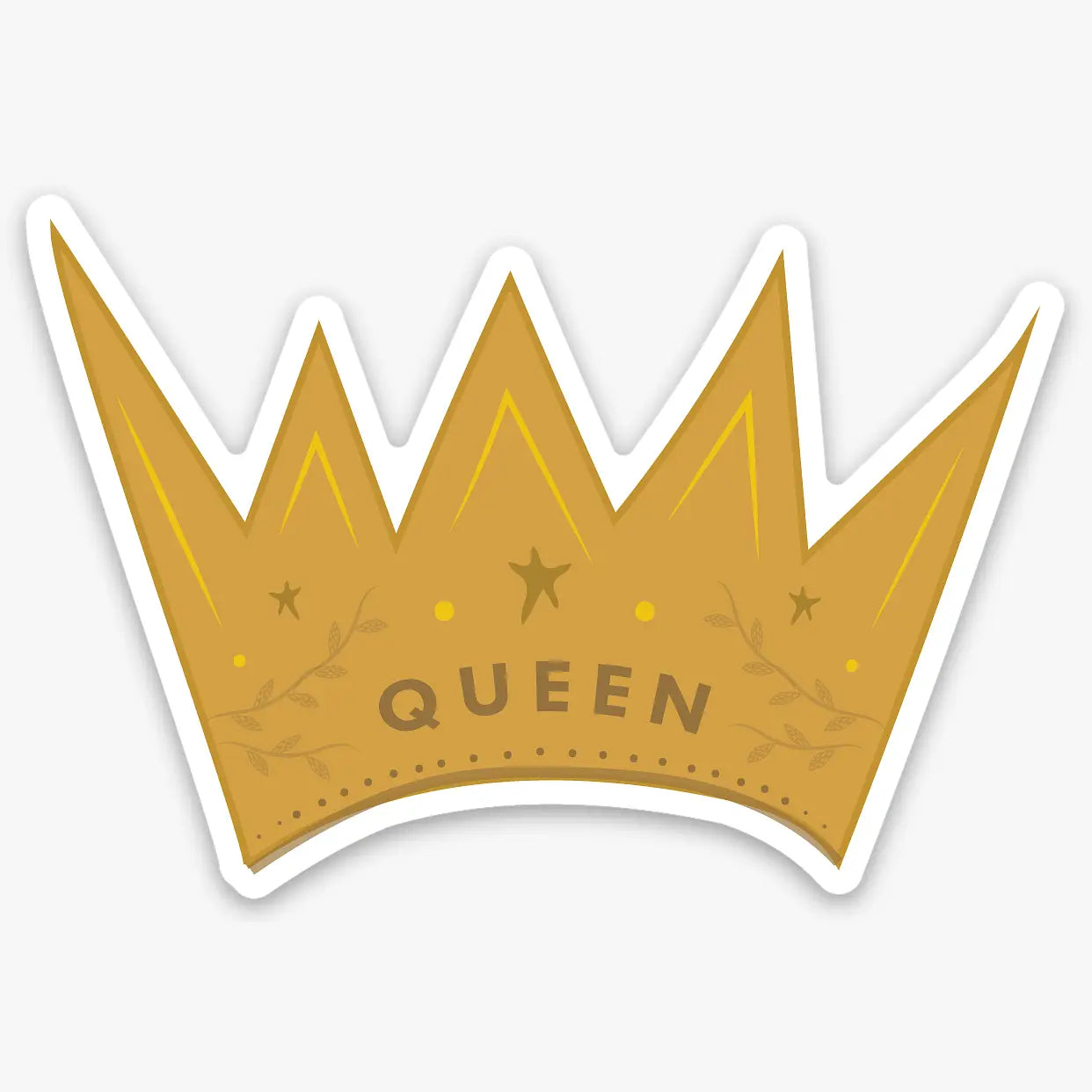Queen Crown Vinyl Sticker