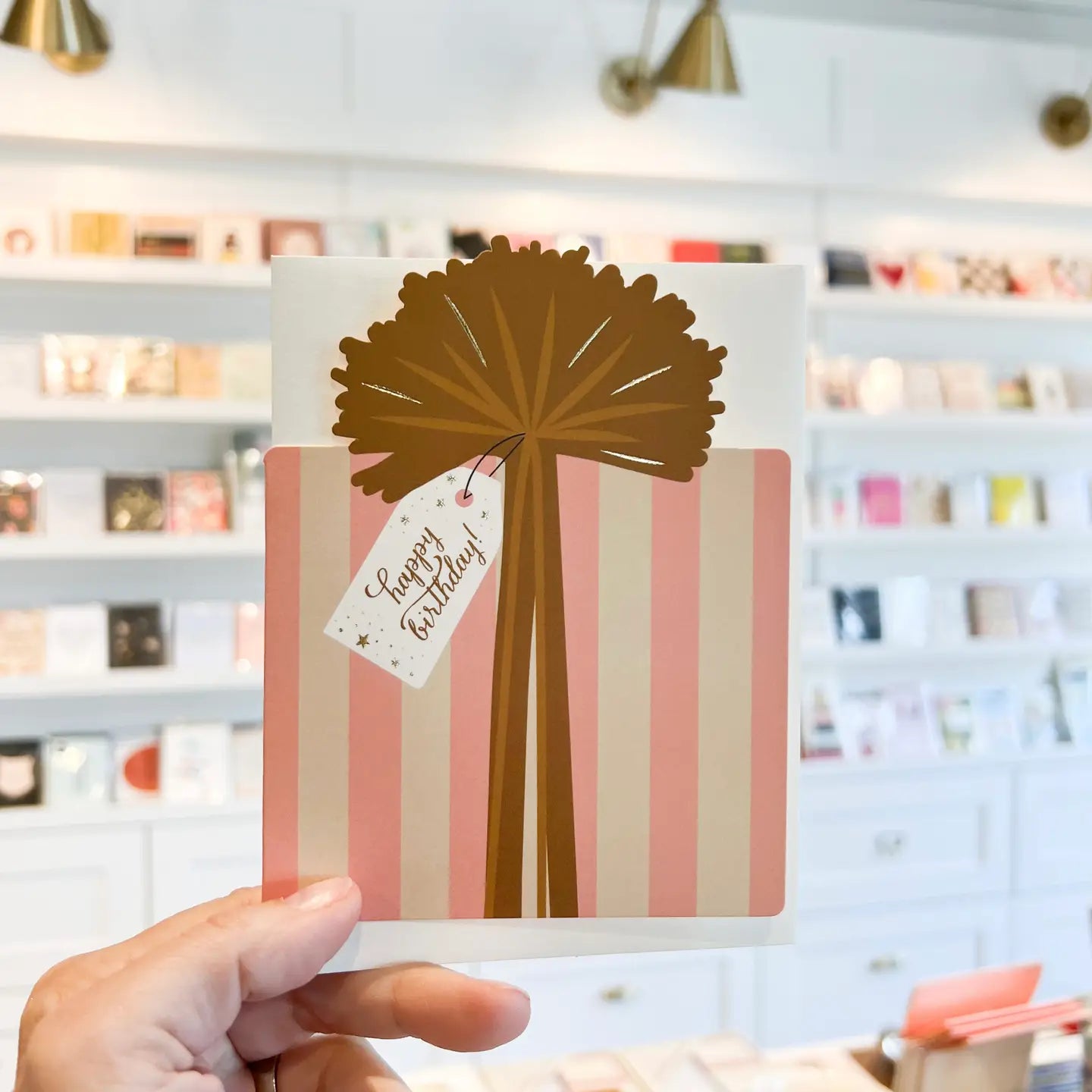 Birthday Gift die-cut folded Greeting Card