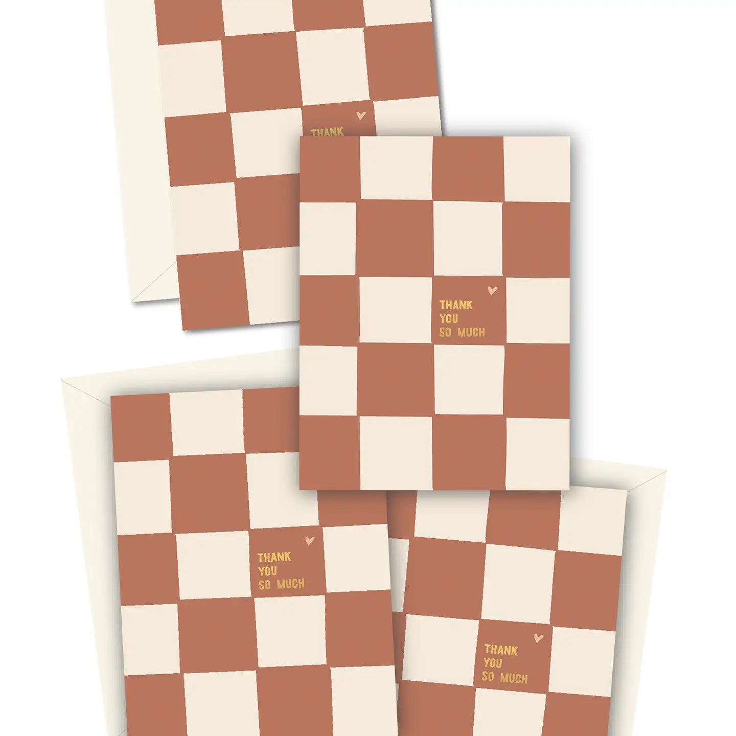 Checkerboard Thank You Greeting Cards Boxed Set
