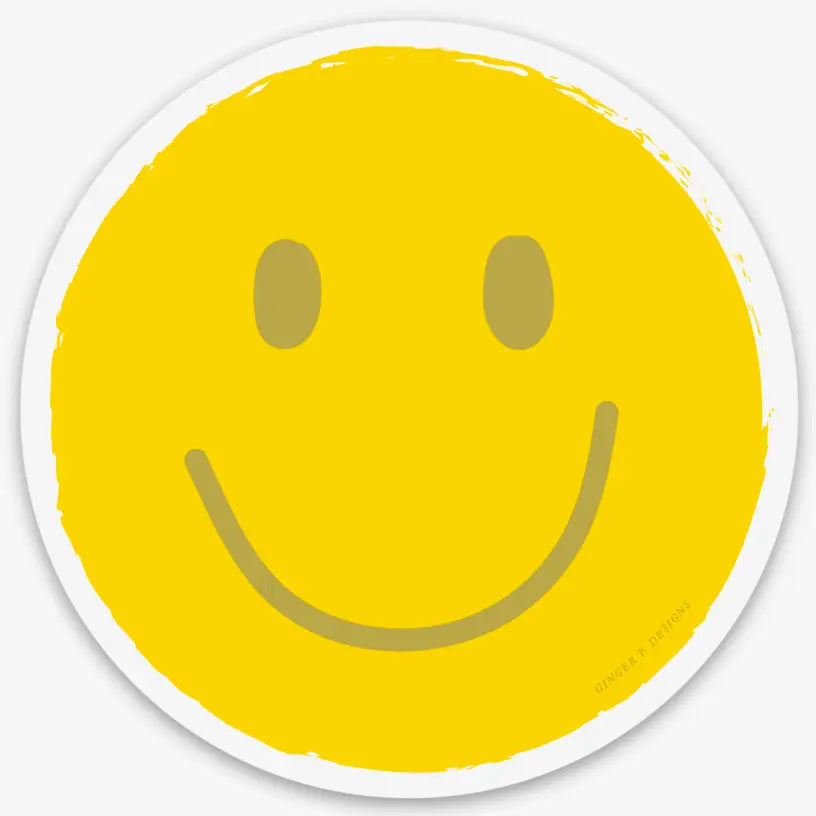 Smiley Face Vinyl Sticker