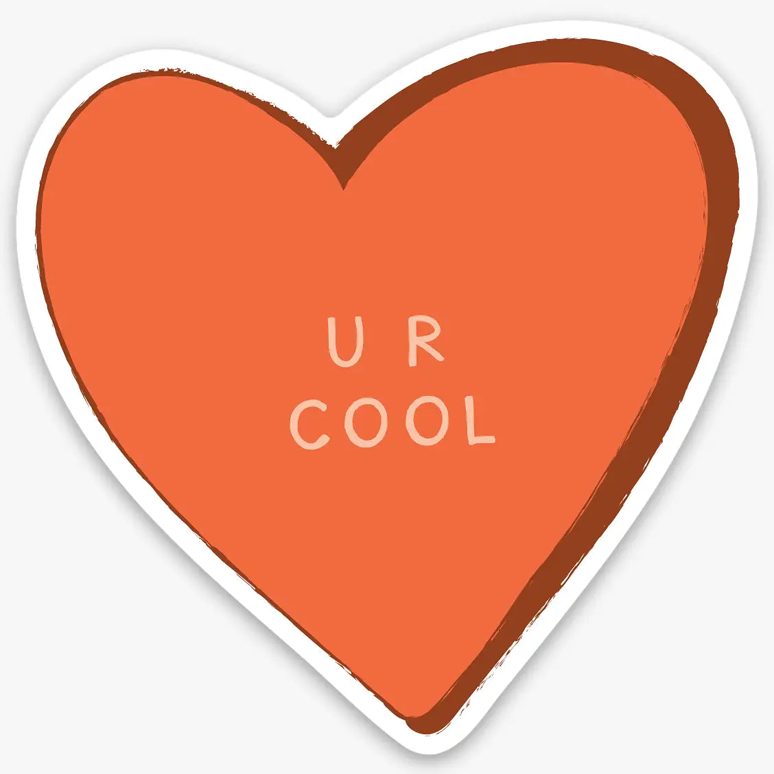 Candy Heart Vinyl Sticker