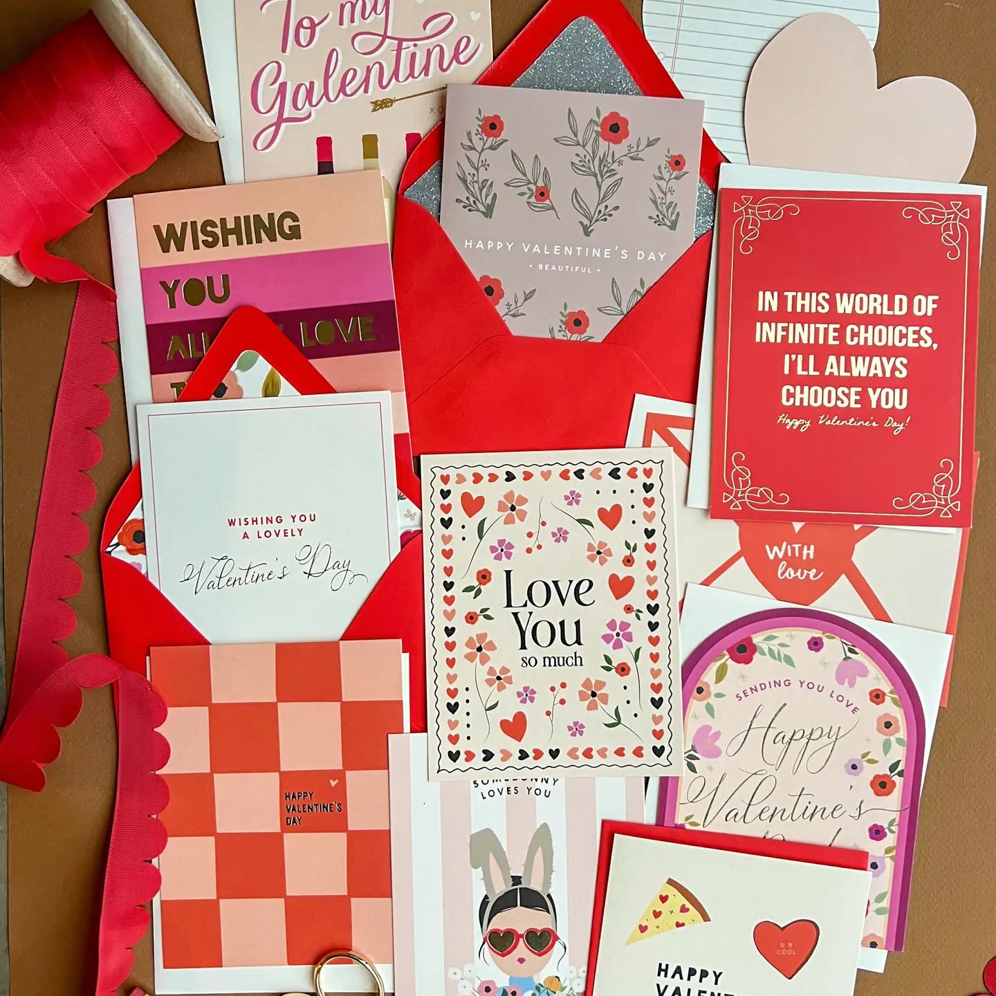 Valentine's Day Floral Arch Greeting Card
