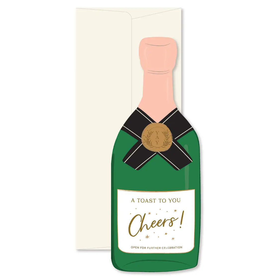 A Toast to You Champagne Congratulations Greeting Card