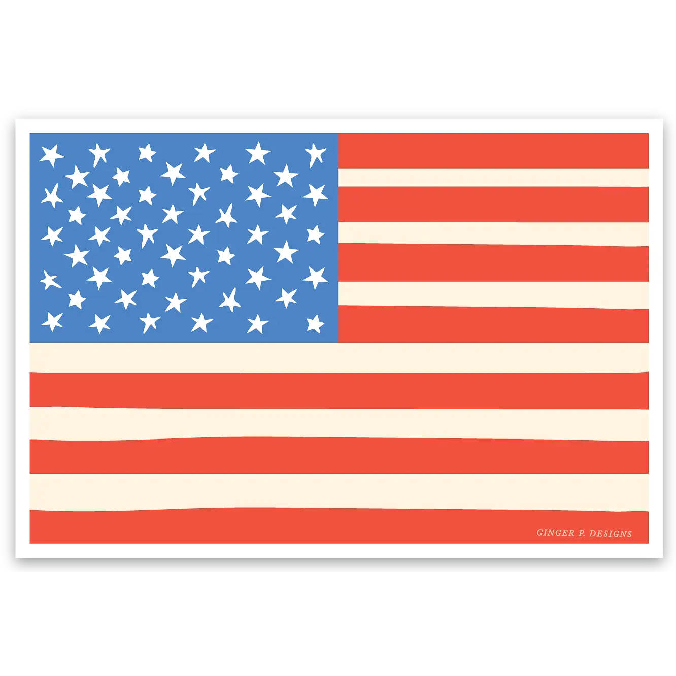 American Flag Vinyl Sticker