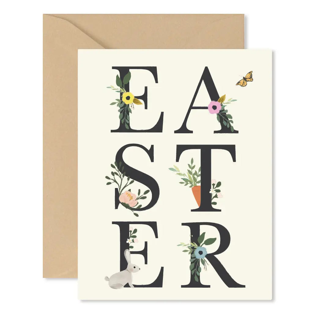 Easter Floral Greeting Card