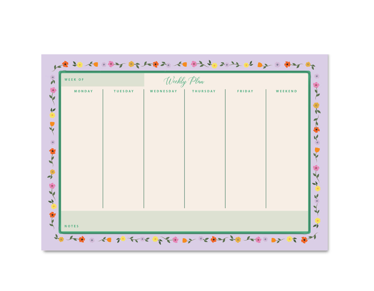Farmer's Market Weekly Planner Pad
