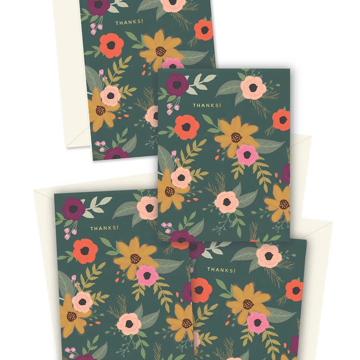 Floral Thanks! Greeting Cards Boxed Set