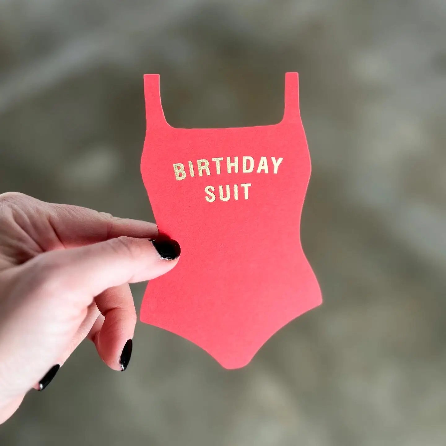 Birthday Suit flat Greeting Card