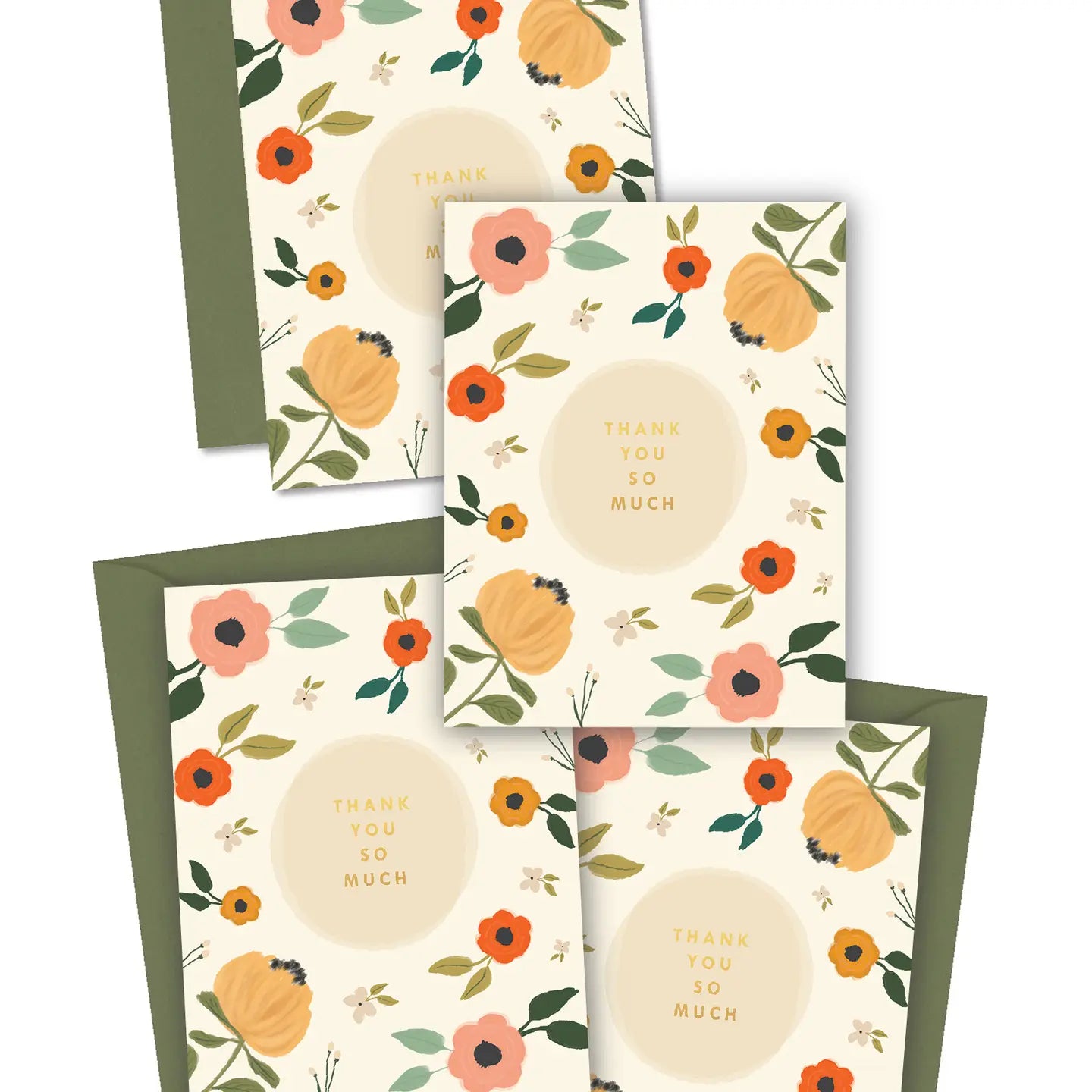 Blooming Thank You So Much Greeting Cards Boxed Set