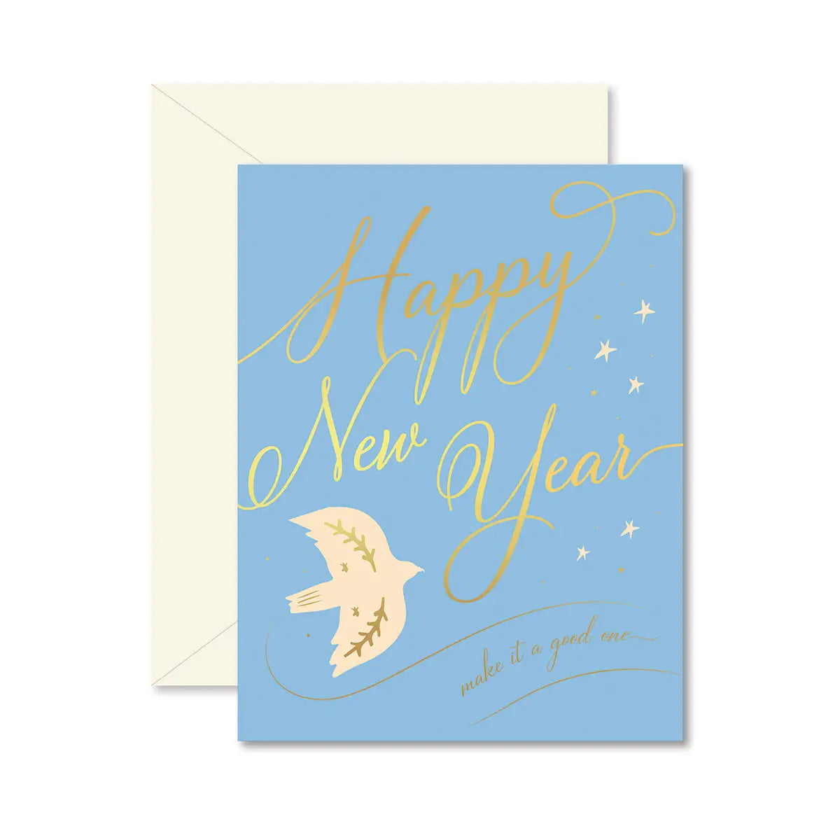 Happy New Year Dove Greeting Card