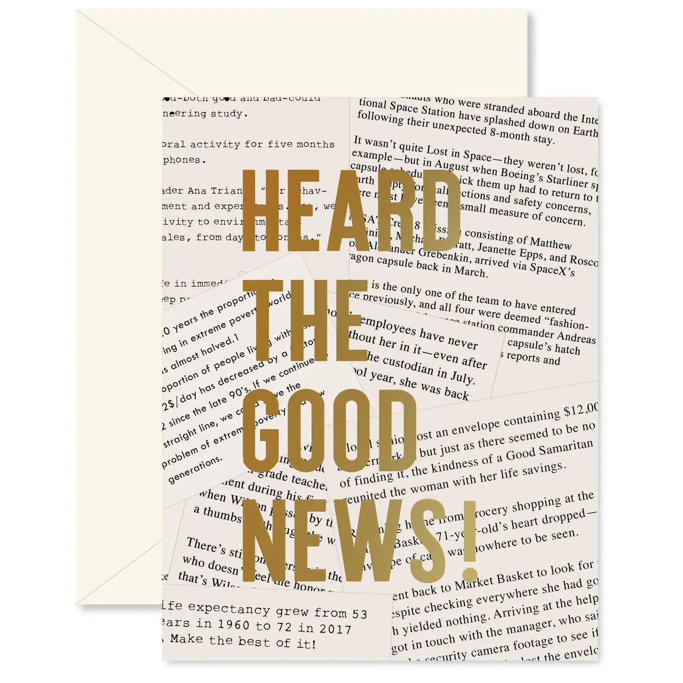 Heard the Good News Greeting Card
