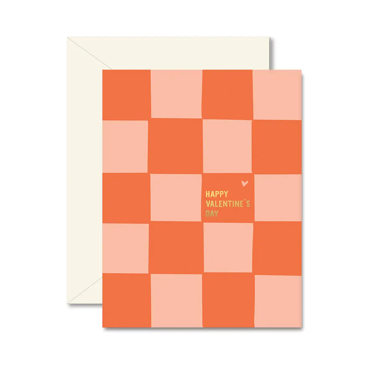 Checkered Valentine Greeting Card