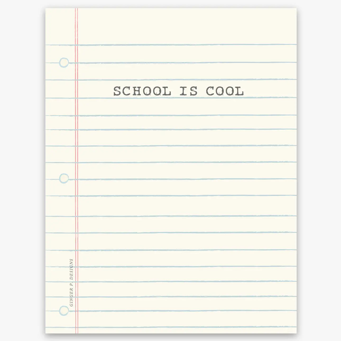 School is Cool Vinyl Sticker