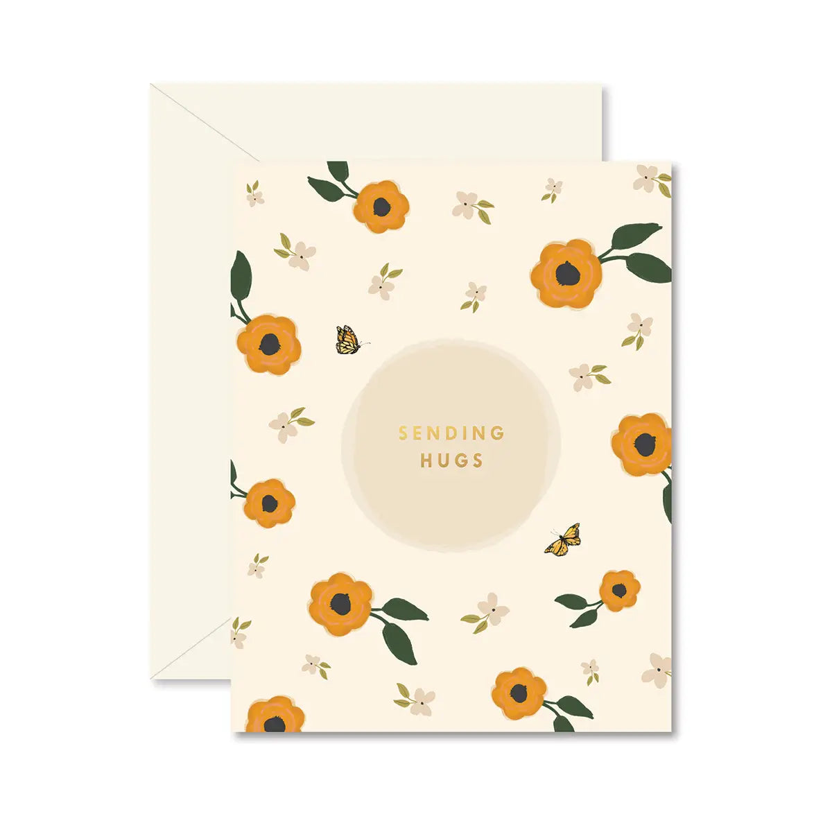 Sending Hugs Sympathy Greeting Card