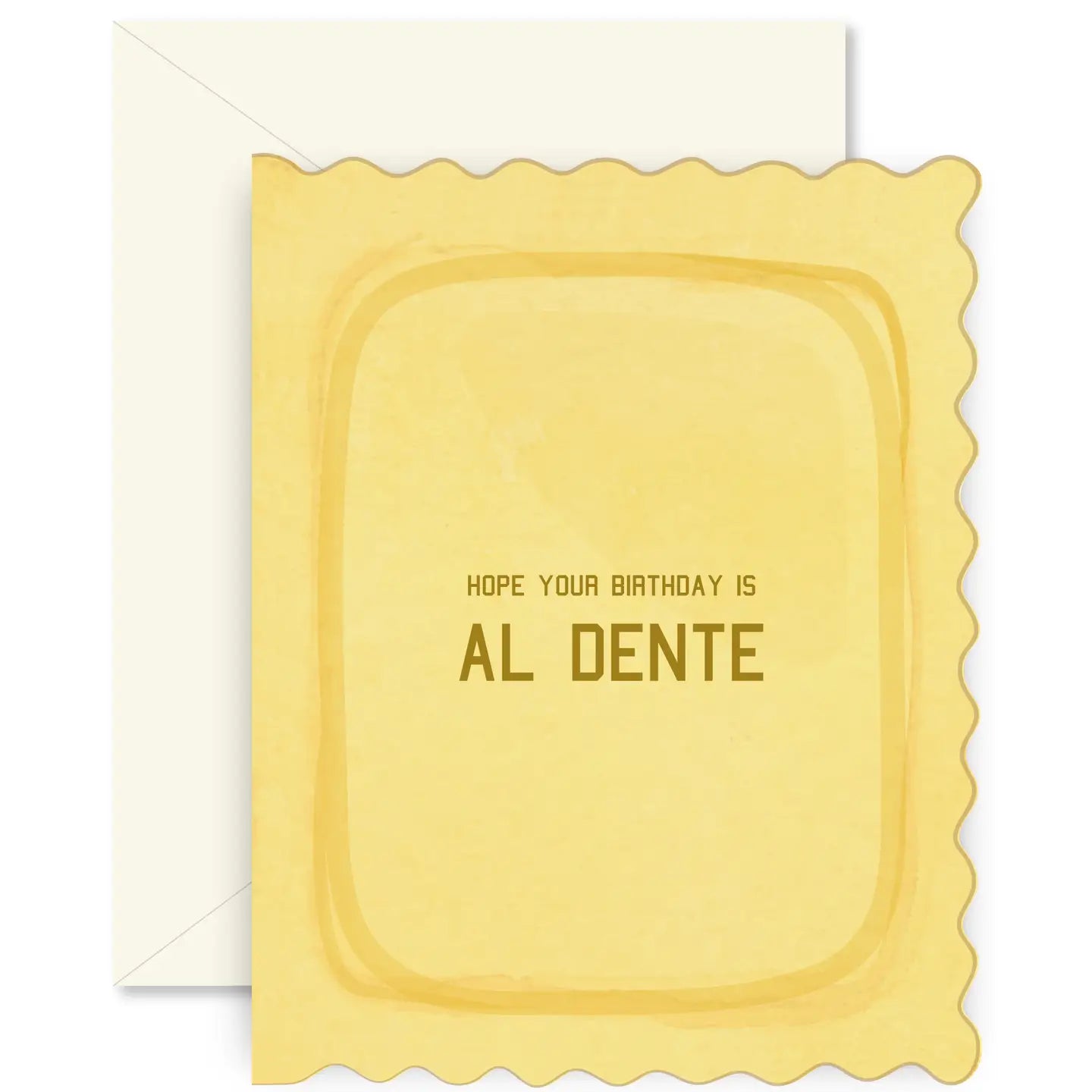 Pasta Al Dente folded Birthday Greeting Card