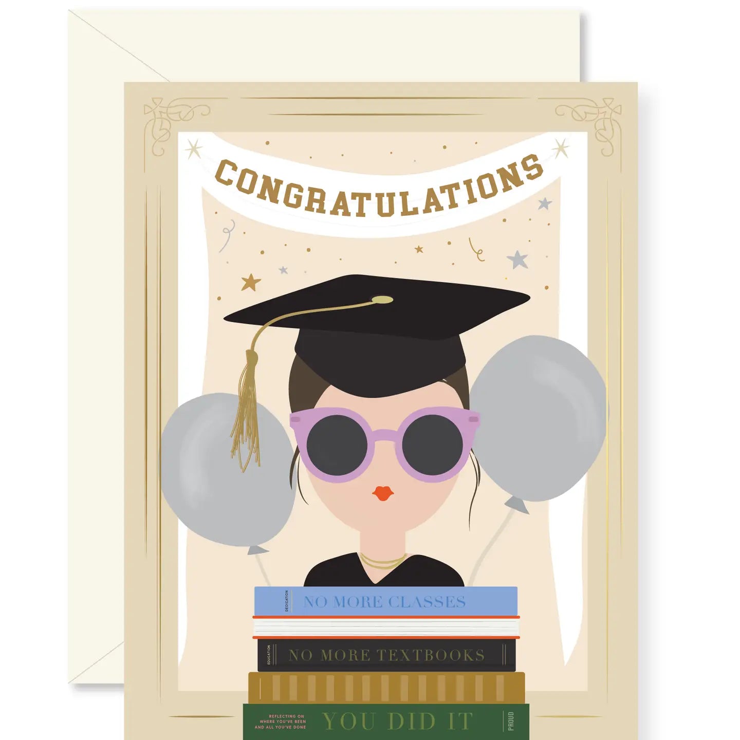 Graduation Girl Greeting Card