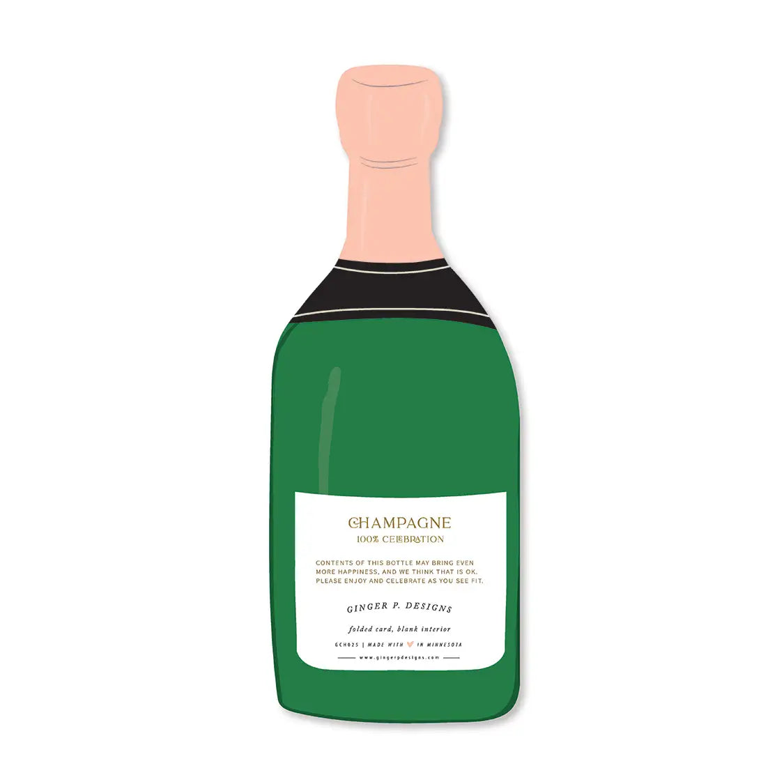 A Toast to You Champagne Congratulations Greeting Card
