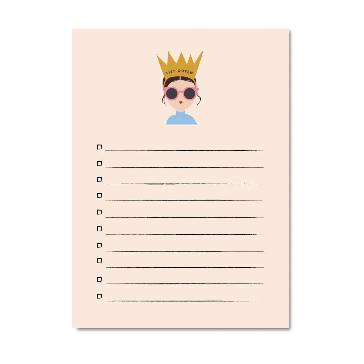 List Queen Brunette Notepad